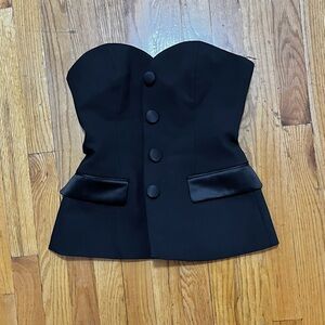 Elegant Black Strapless Dress